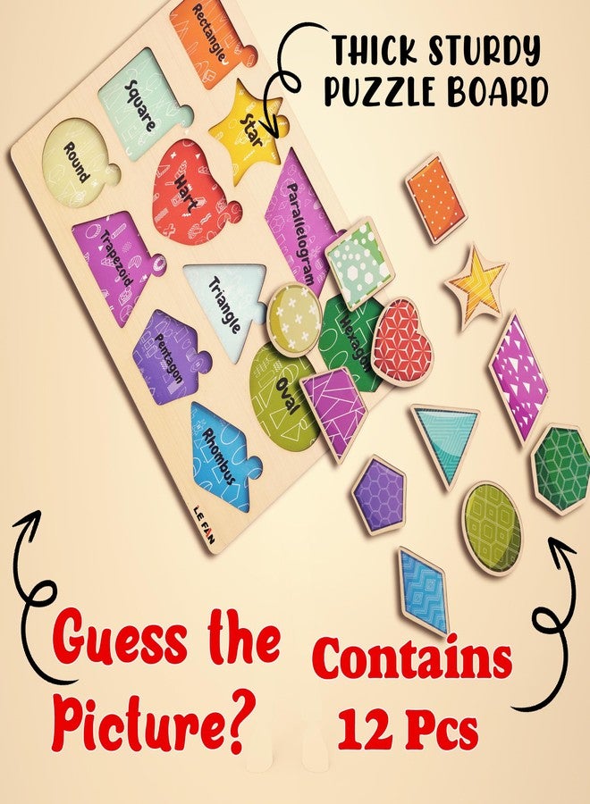 Lefan Shape and Color Puzzle: Engaging Educational Toy for Kids - Promotes Creativity and Cognitive Development Puzzle - Image 3